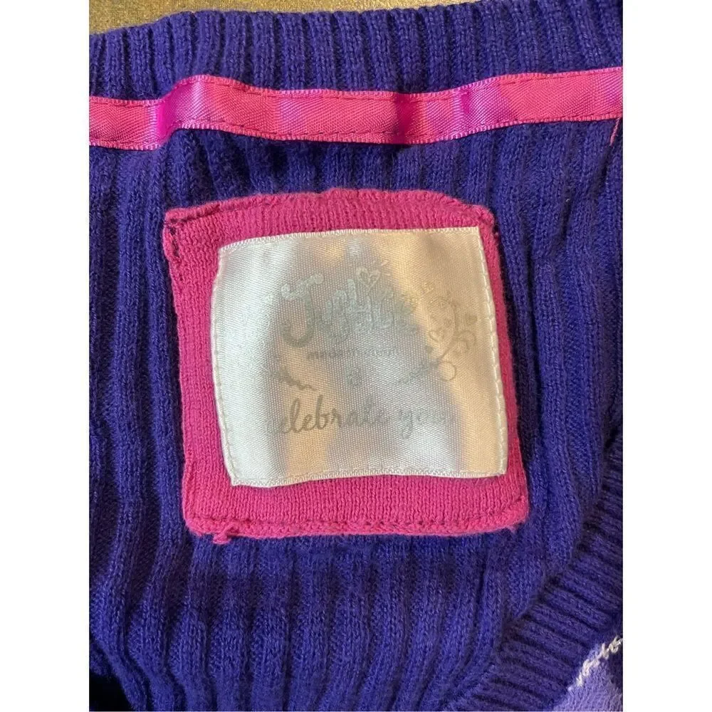 Justice Girls Button Up Cardigan Size 6